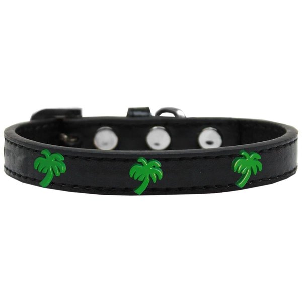 Mirage Pet Products Green Palm Tree Widget Dog CollarBlack Size 18 631-24 BK18